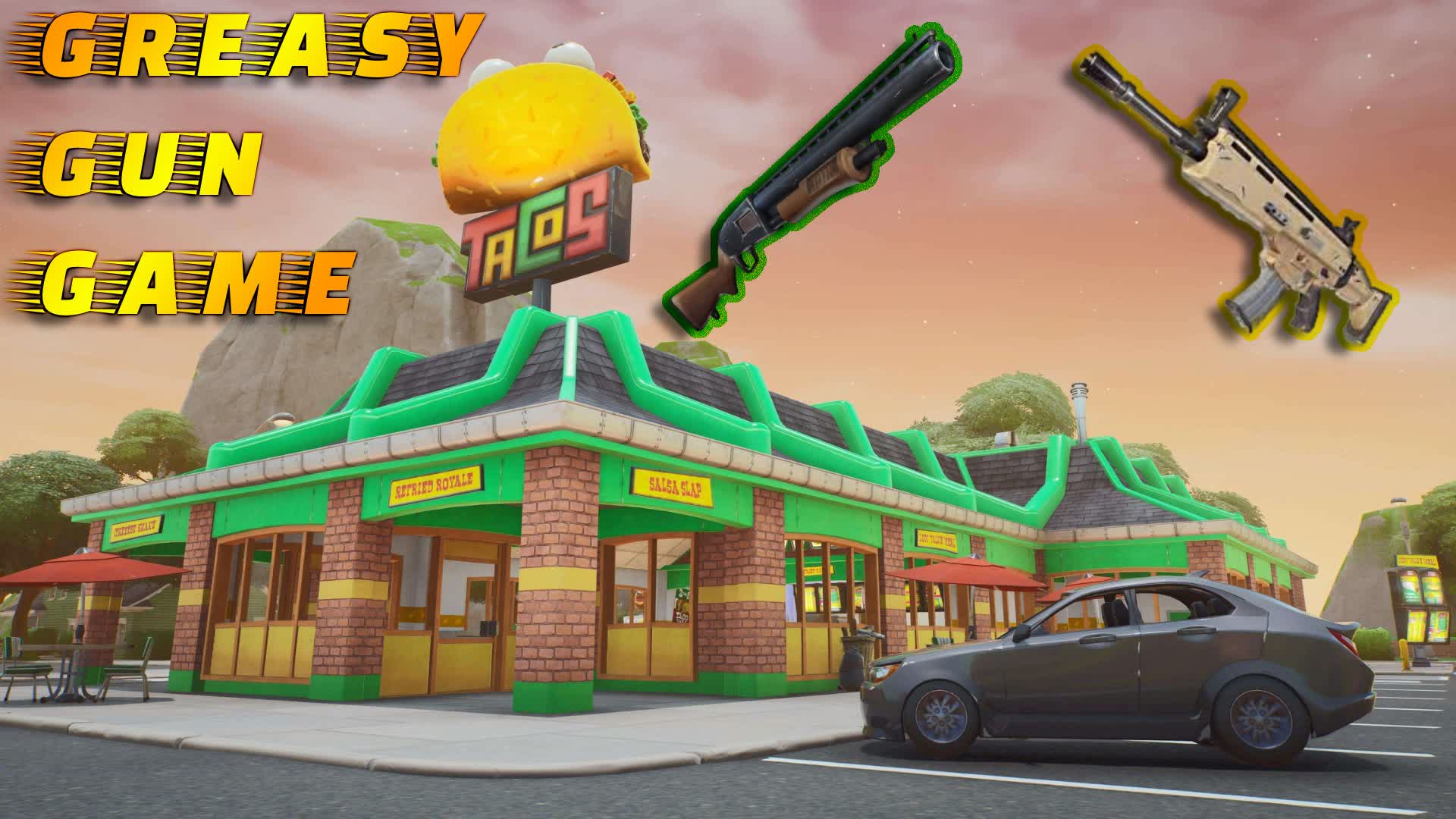 Greasy Gun Game — Fortnite Creative map