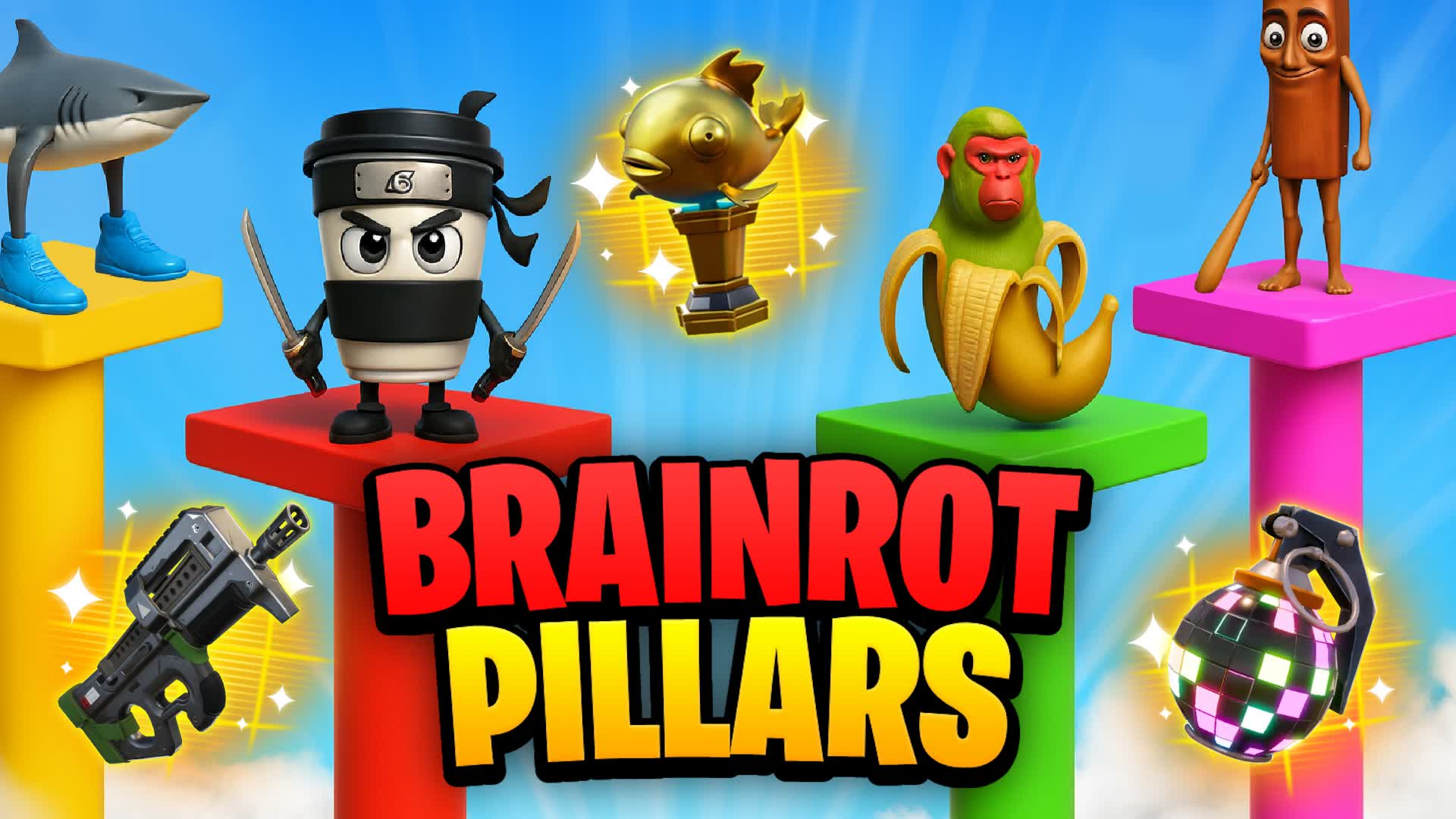 PILLARS BRAINROT 🧠 — Fortnite Creative map