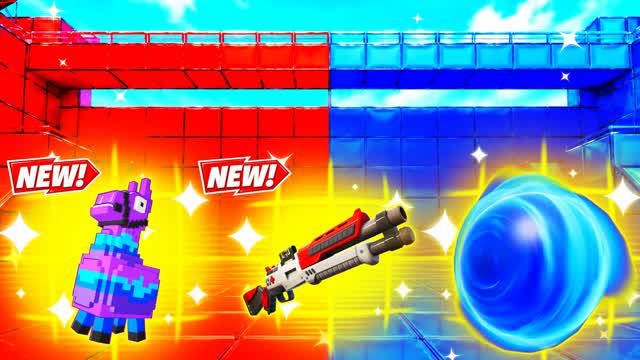 Red vs Blue Epic Showdown 🔴🔵 — Fortnite Creative map cover art