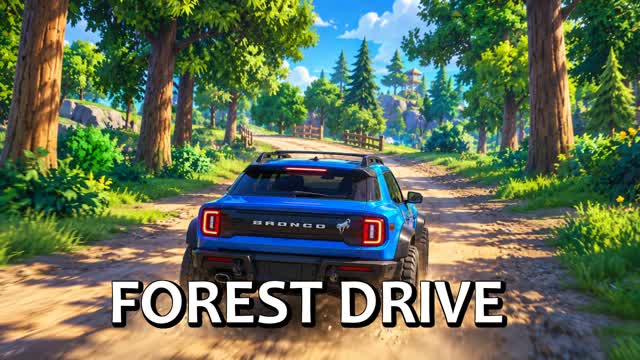 Forest Drive 🚗 — Fortnite Creative map