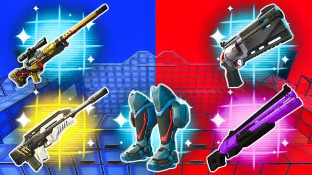 FUN RED VS BLUE 🔴🔵 — Fortnite Creative map