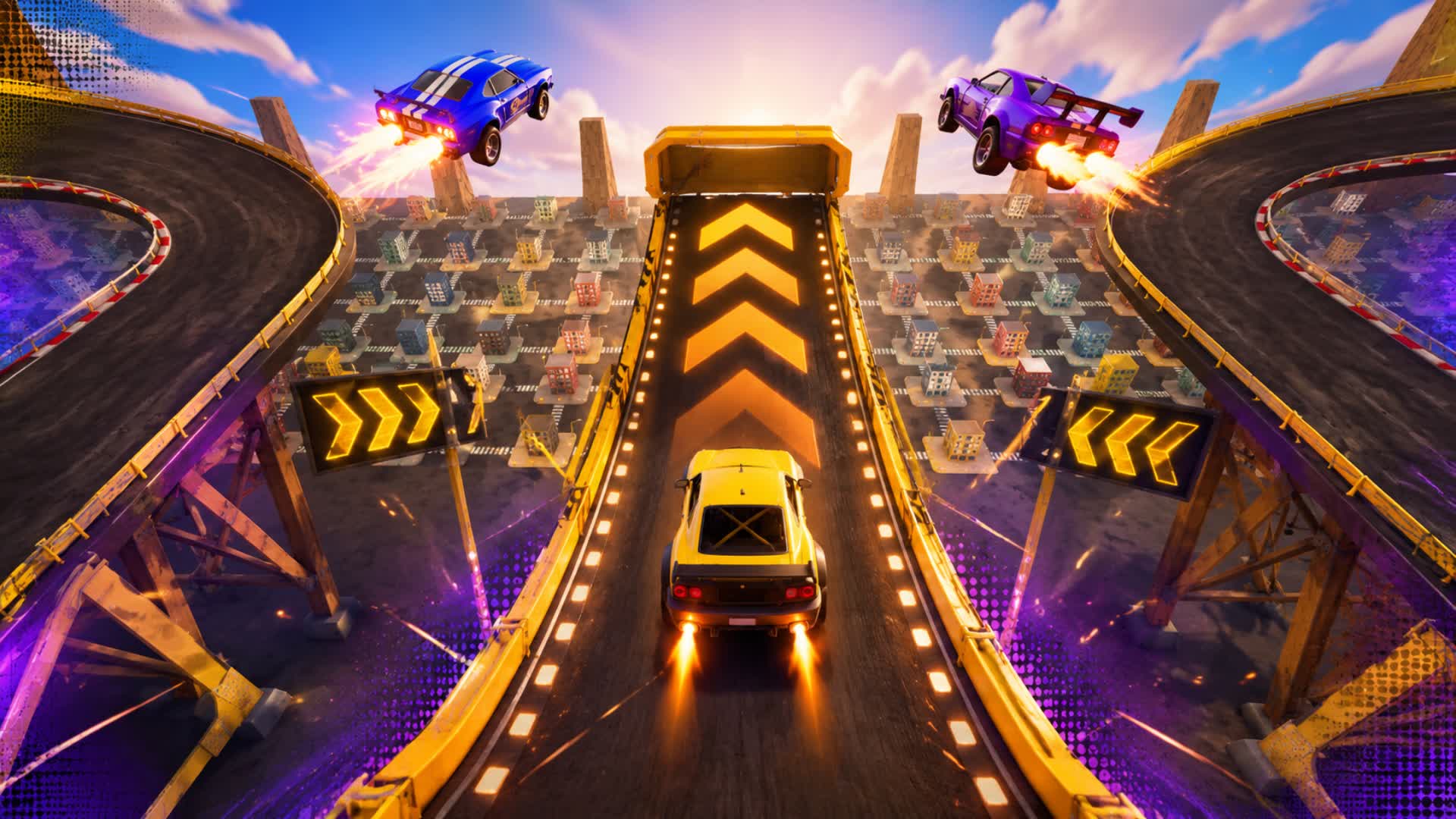 city ​​of high ramps — Fortnite Creative map