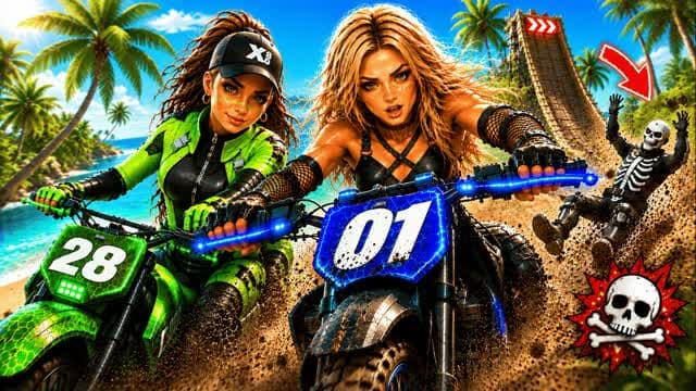 Tropical Speed Race🌴 — Fortnite Creative map