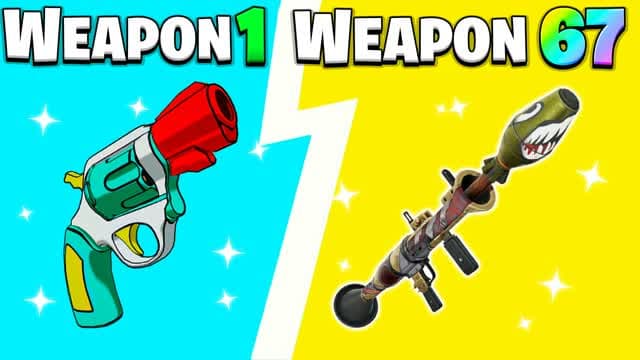 HUGE CRAZY GUN GAME🎯PLS — Fortnite Creative map