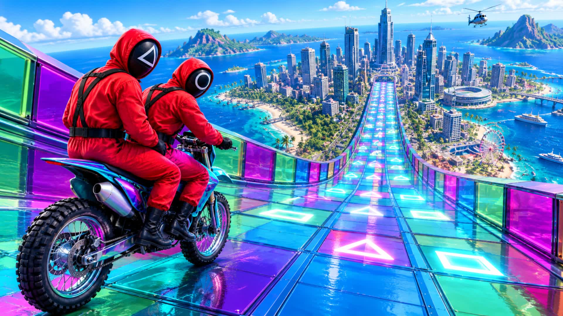 💨 SUPER FLYING CAR - CAR GAME — Fortnite Creative map