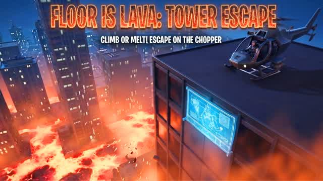 FLOOR IS LAVA: RACE — Fortnite Creative map