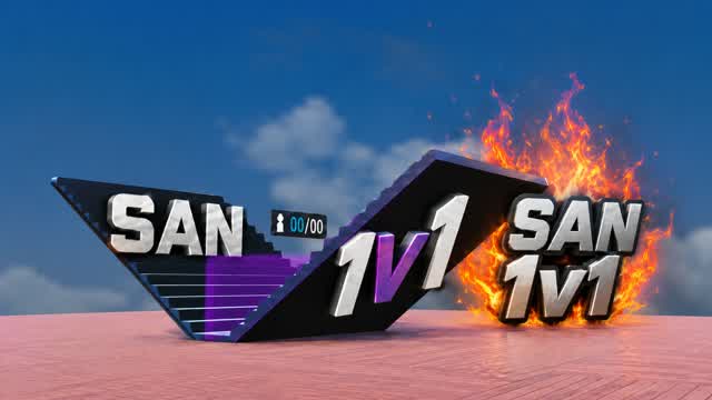 SAN 1v1 — Fortnite Creative map