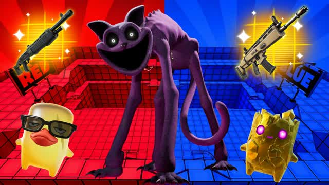 RED VS BLUE FINAL BOSS🔴🔵 — Fortnite Creative map cover art