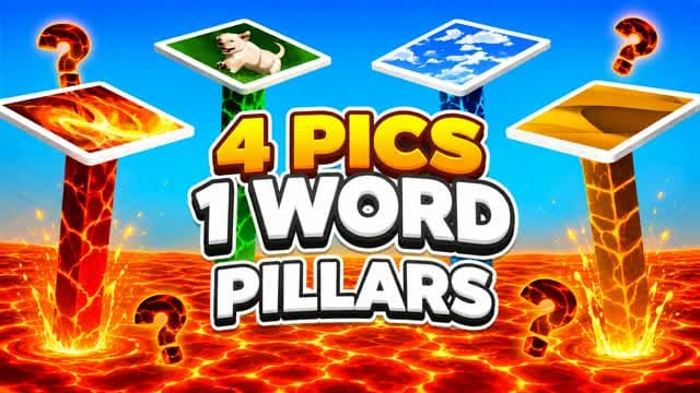 4 Pics 1 Word Pillar Edition — Fortnite Creative map