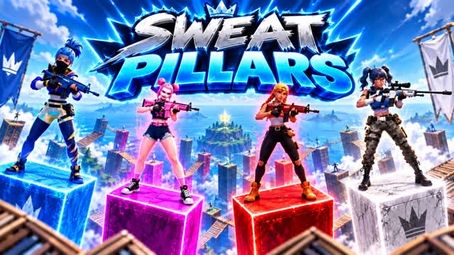Sweat pillars — Fortnite Creative map cover art