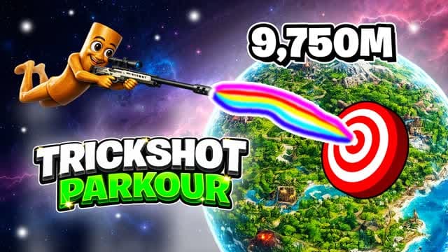 LONG TRICKSHOT PARKOUR — Fortnite Creative map