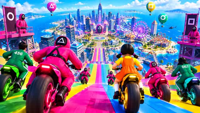 MEGA RACE - CAR GAME — Fortnite Creative map cover art