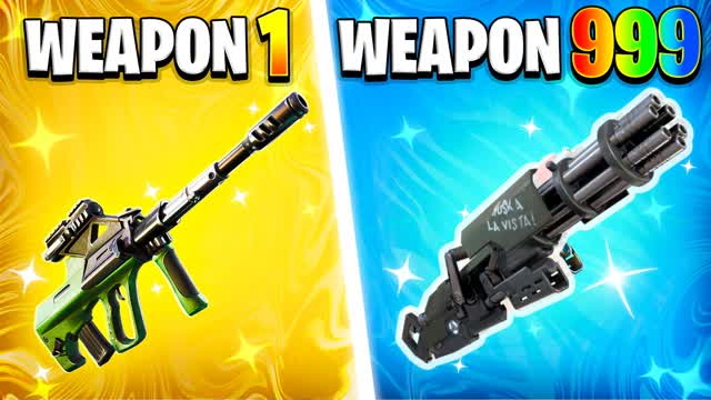 CHAOS🔫GUN GAME🎯ONE SHOT — Fortnite Creative map