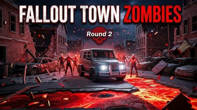Fallout town: Zombies — Fortnite Creative map cover art