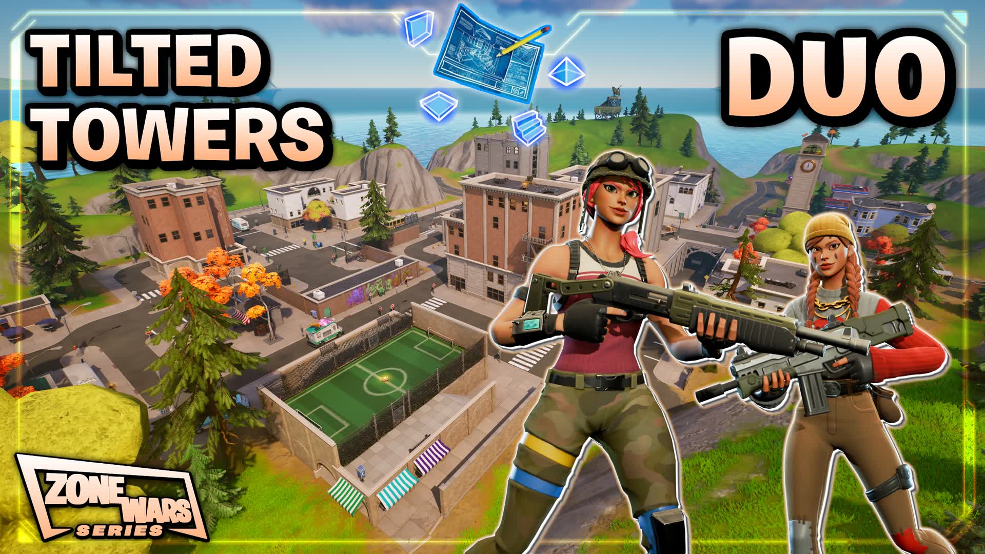 (Duo👥) Tilted Zone Wars [Series] — Fortnite Creative map