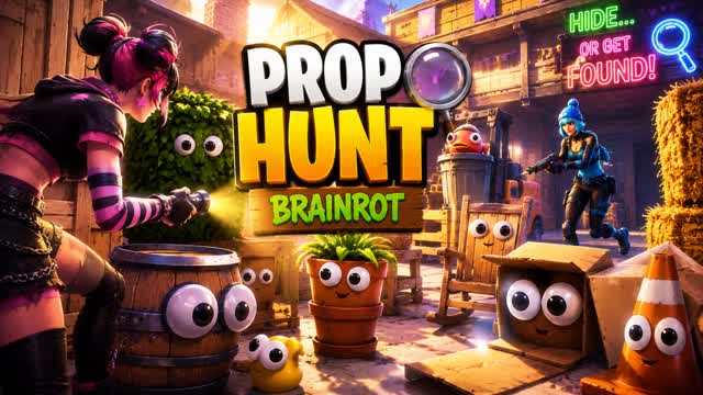 ULTIMATE BRAINROT PROP HUNT — Fortnite Creative map