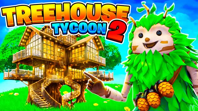 TREEHOUSE TYCOON 2🌳 — Fortnite Creative map cover art