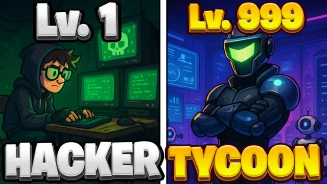 HACKER TYCOON 3💻 — Fortnite Creative map cover art