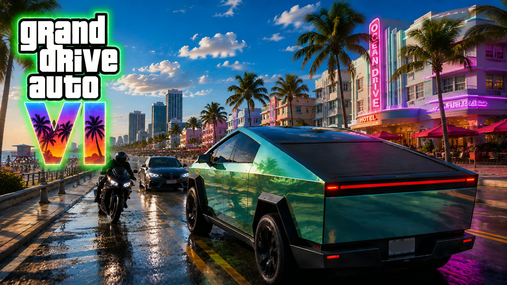 MIAMI CITY DRIVE VI  AND CARS — Fortnite Creative map