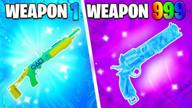 SUPER GUN GAME🎯 — Fortnite Creative map cover art