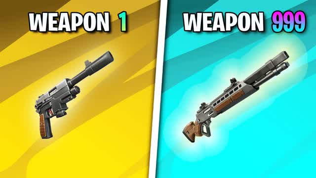 🔫 GUN GAME ⭐ RETAIL TOWER ONE SHOT — Fortnite Creative map