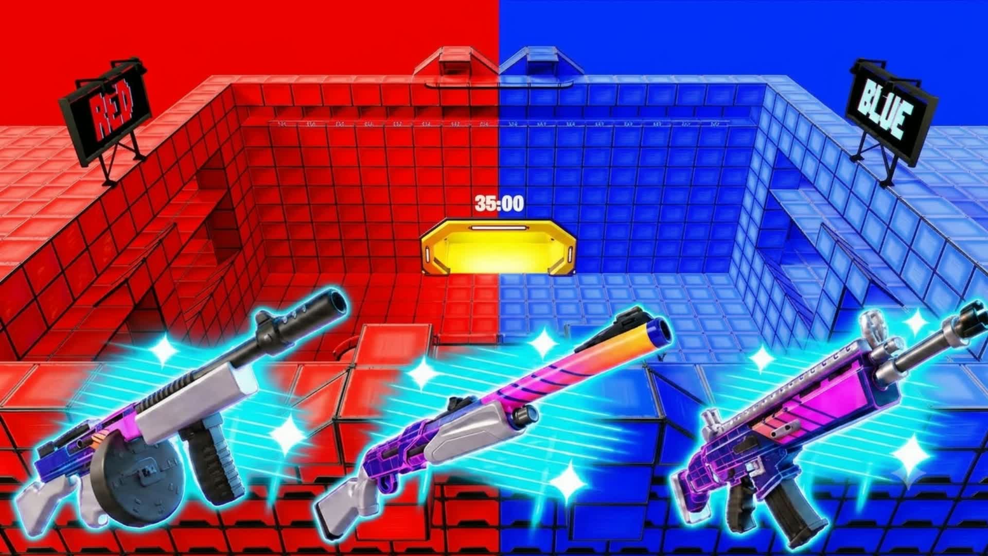 CRAZY GG RED VS BLUE🔵🔴 — Fortnite Creative map