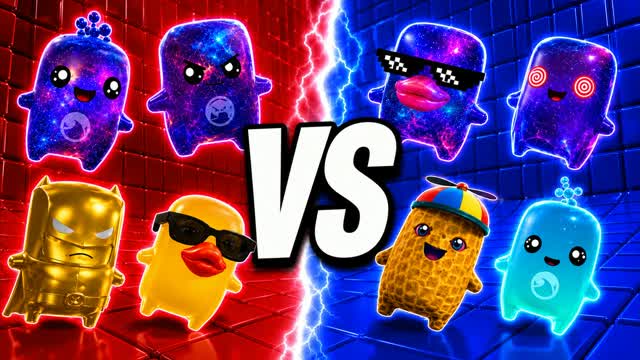 BLUE VS RED TARGET RAID 🔵🔴 — Fortnite Creative map cover art