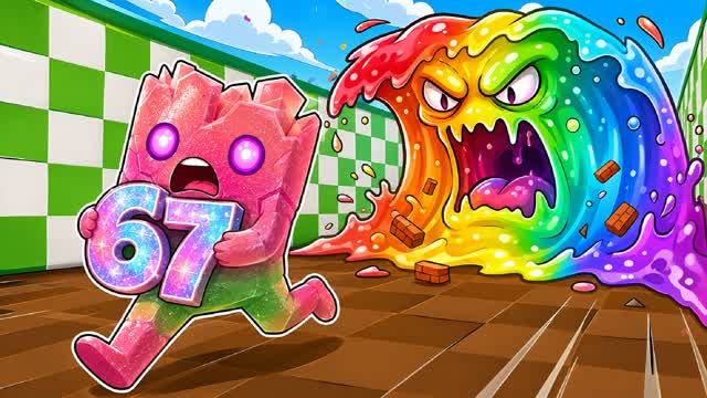 RUN FROM TSUNAMI BRAINROTS — Fortnite Creative map