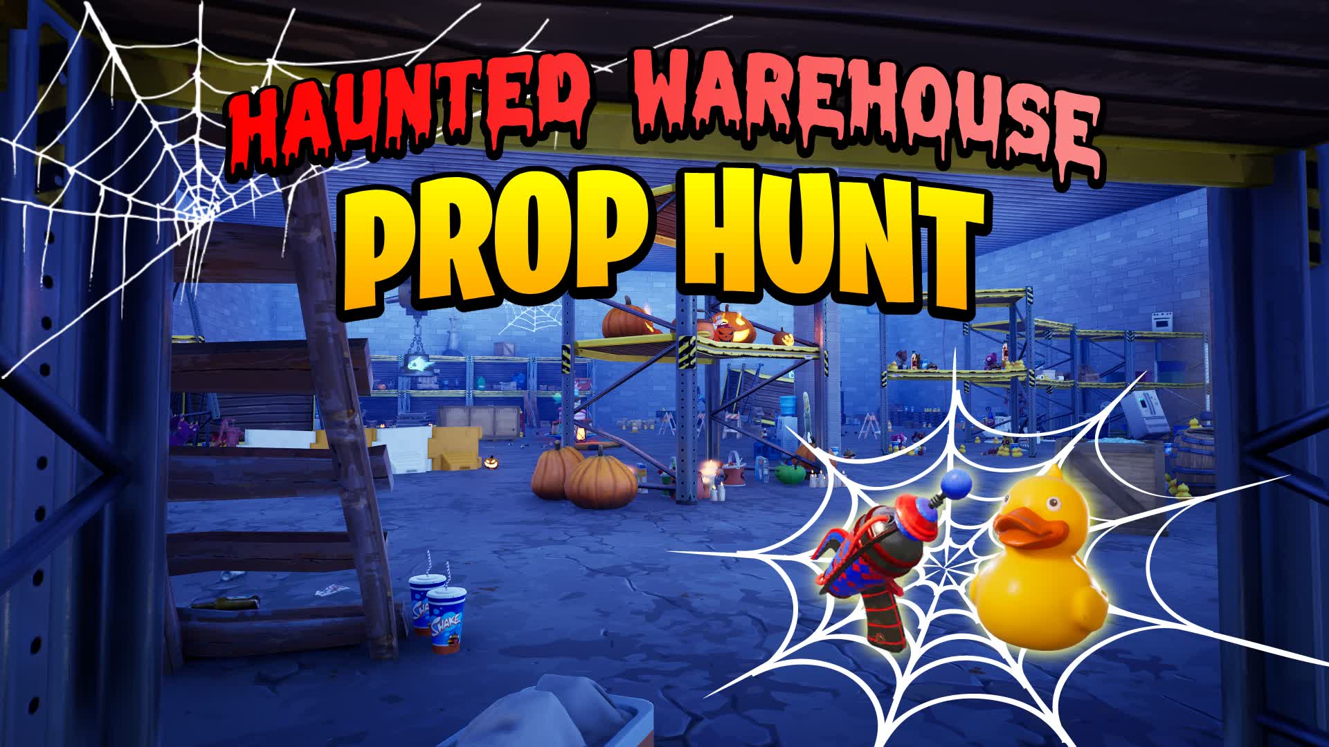 PROP HUNT - HAUNTED WAREHOUSE — Fortnite Creative map