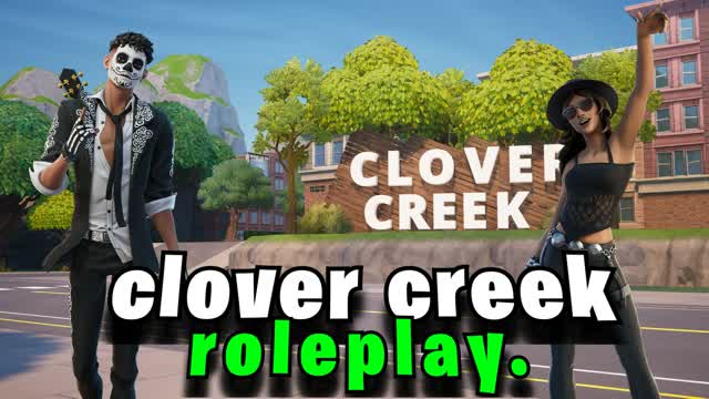 Clover Creek roleplay. — Fortnite Creative map cover art