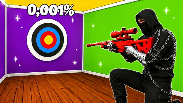 CRAZY TRICKSHOT OMG HUBERT RED — Fortnite Creative map cover art