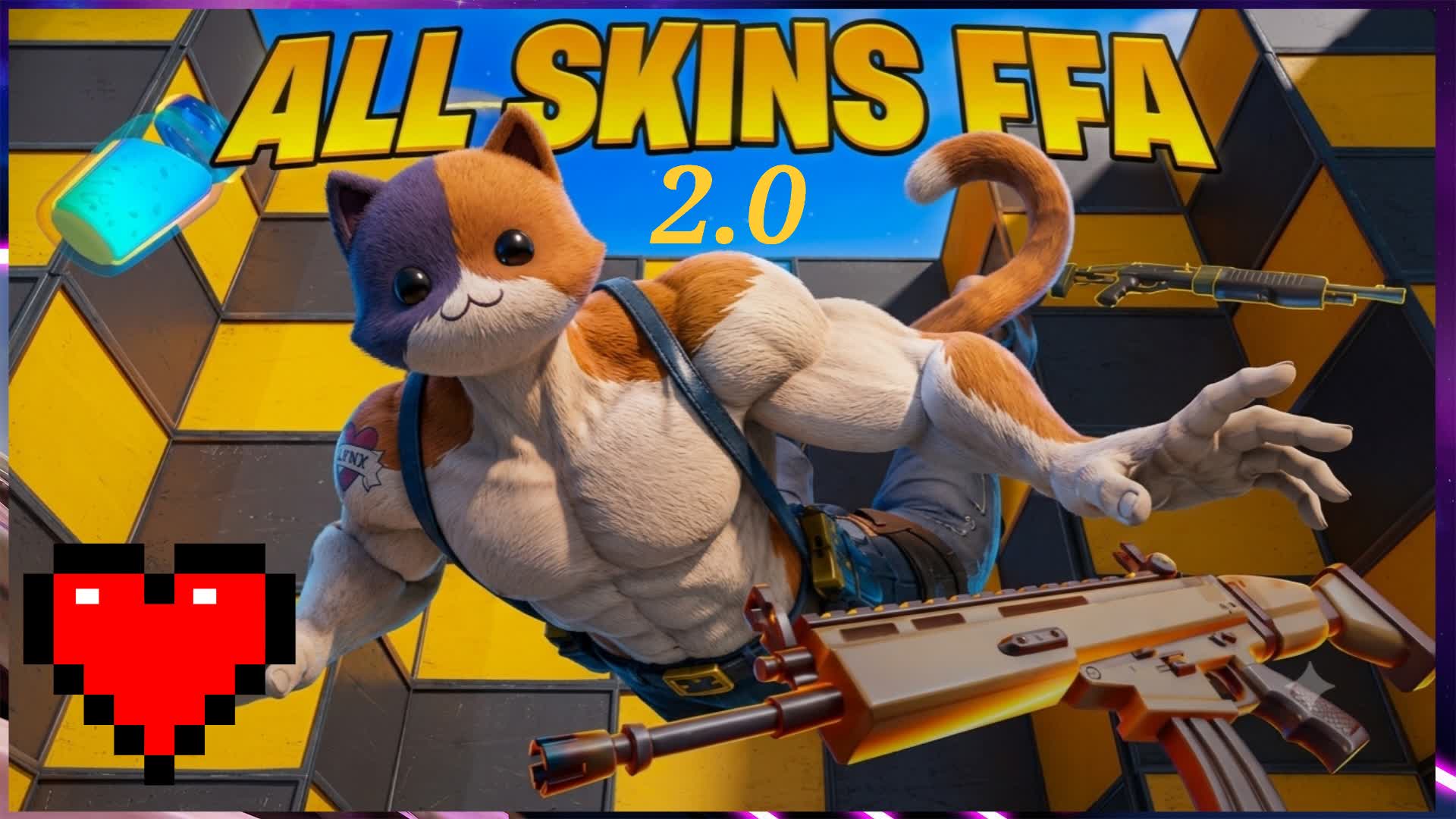 FFA WITH SKINS (+ SECRETS🤫) — Fortnite Creative map