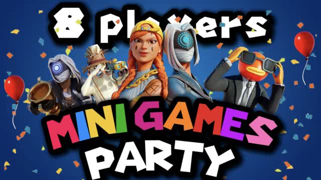 Mini games Party ! 🏆 8 players — Fortnite Creative map cover art