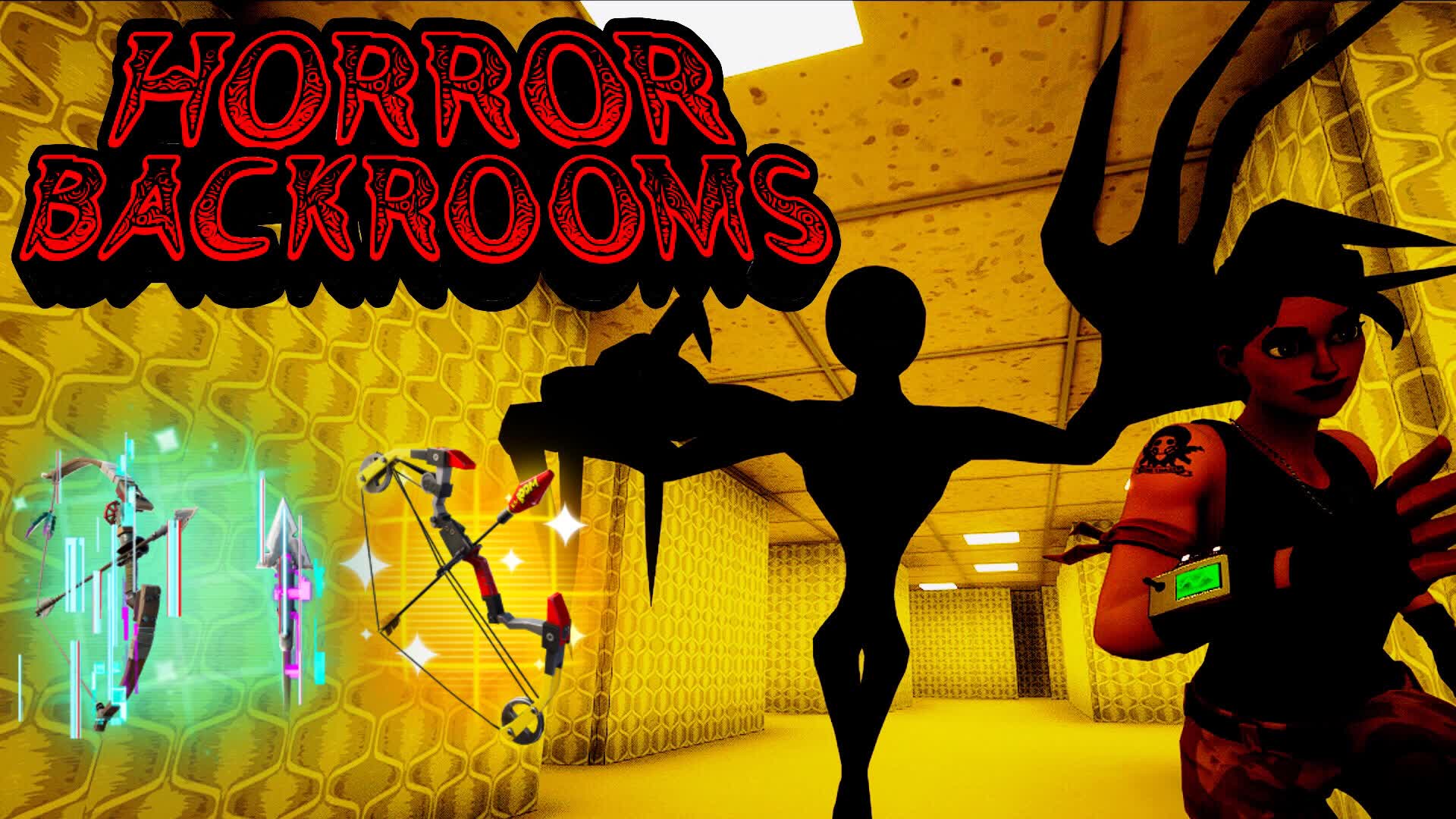 HORROR BACKROOMS EXPLORATION — Fortnite Creative map