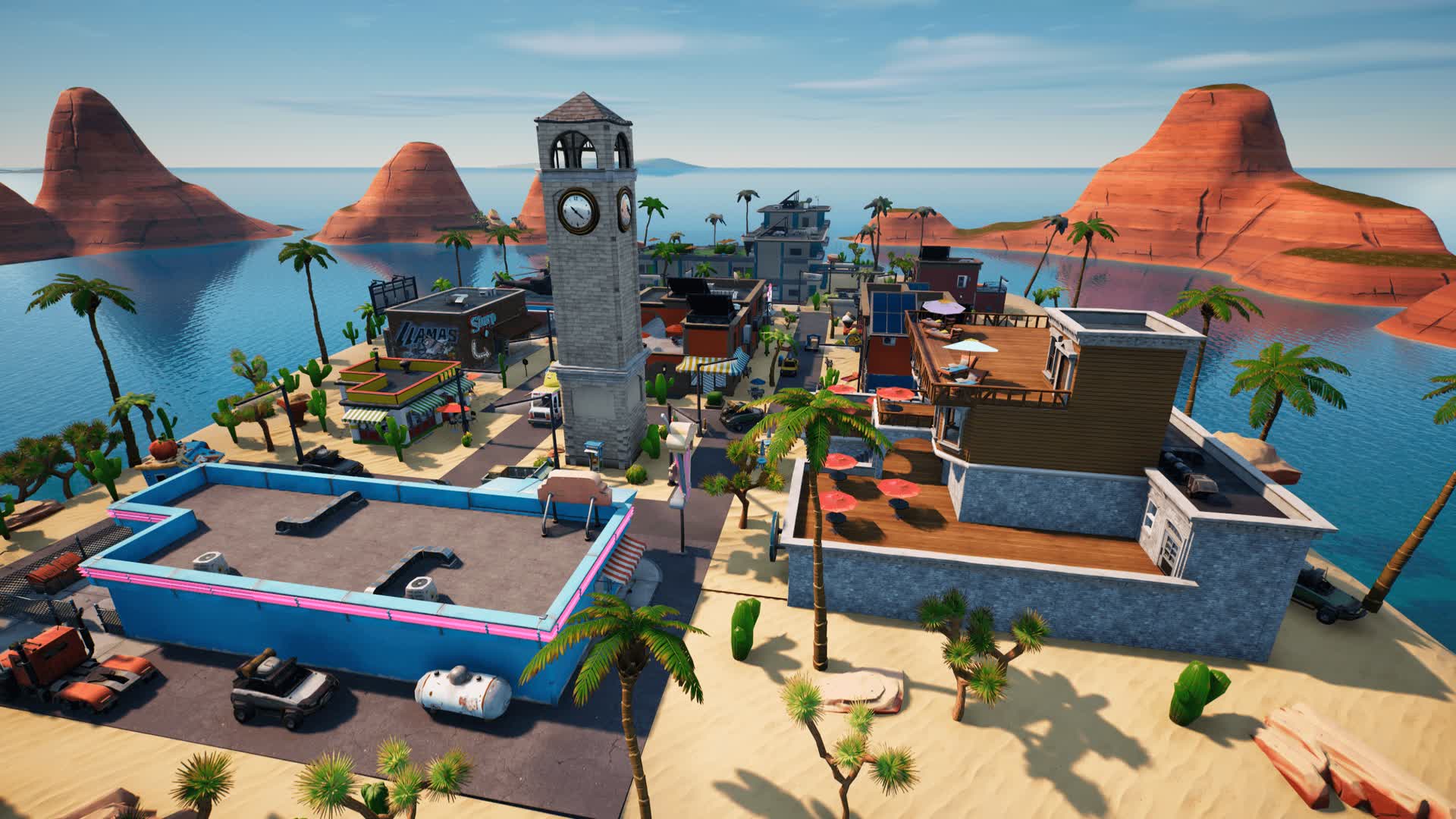 Desert city gun game — Fortnite Creative map