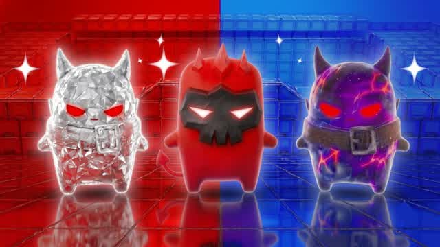RED VS BLUE CLUTCH CONTROL — Fortnite Creative map cover art