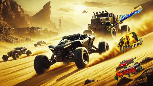 🏜️ Fury Road FFA — Fortnite Creative map cover art