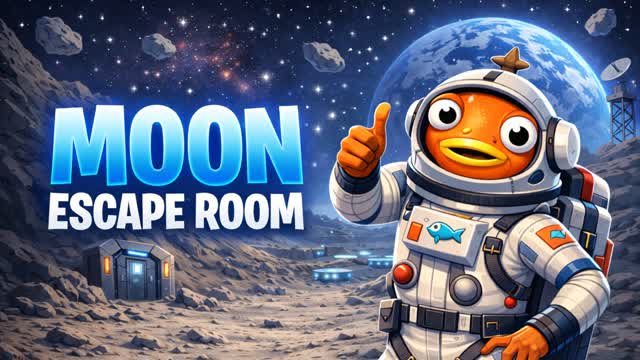 🌑 Moon Escape Room 🌑 — Fortnite Creative map cover art
