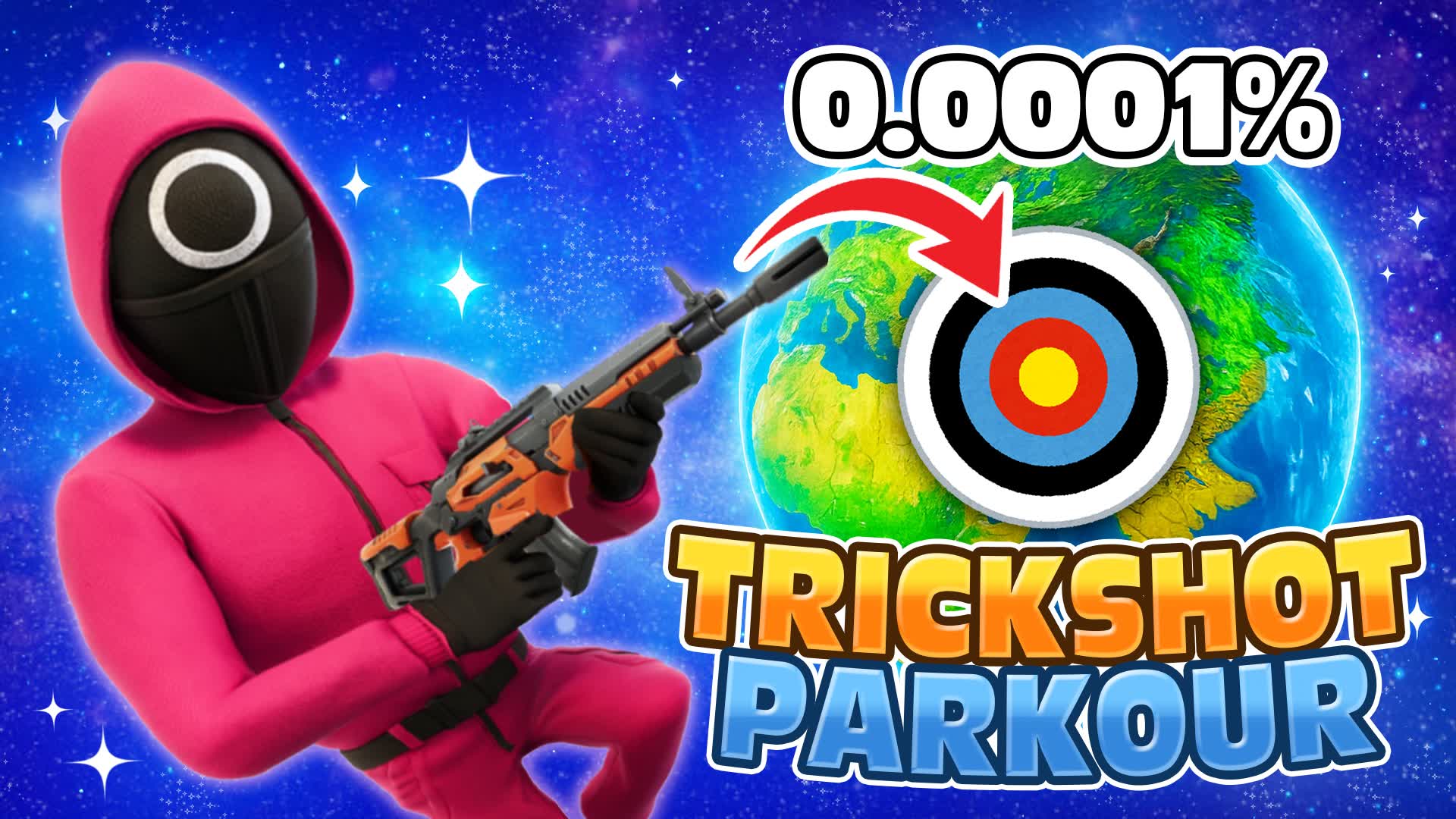 🦑CRAZY SQUID GAME TRICKSHOT PARKOUR🎯 — Fortnite Creative map