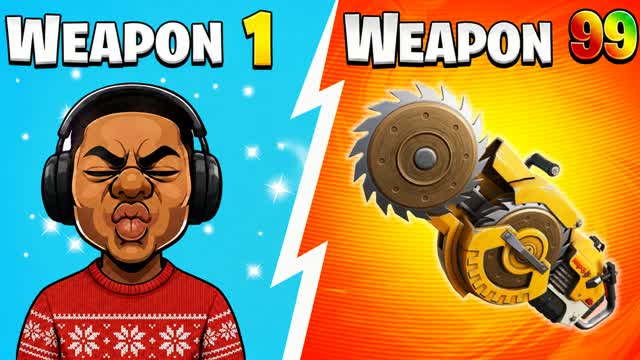 MYTHIC 👑 GUN GAME 🔫 ONE SHOT 🎯 — Fortnite Creative map