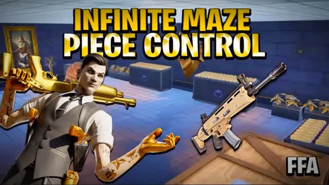 Infinite MAZE Piece Control [FFA] — Fortnite Creative map cover art