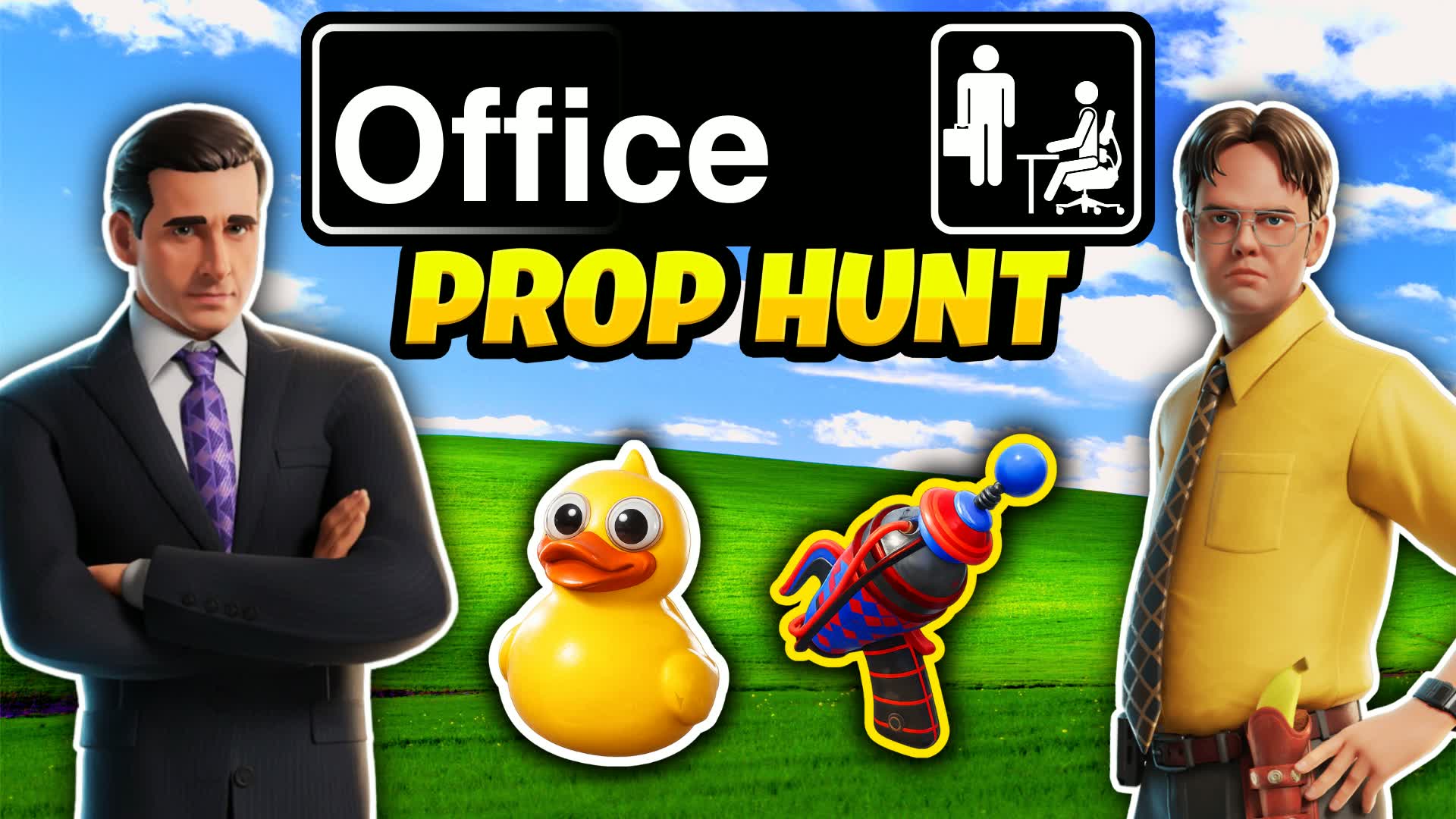 OFFICE PROP HUNT 📌 HIDE AND SEEK — Fortnite Creative map