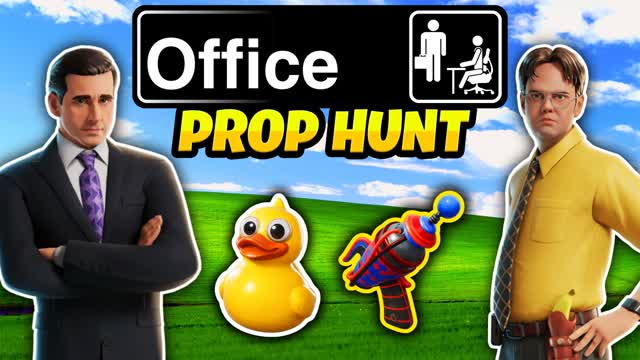 OFFICE PROP HUNT 📌 HIDE AND SEEK — Fortnite Creative map cover art