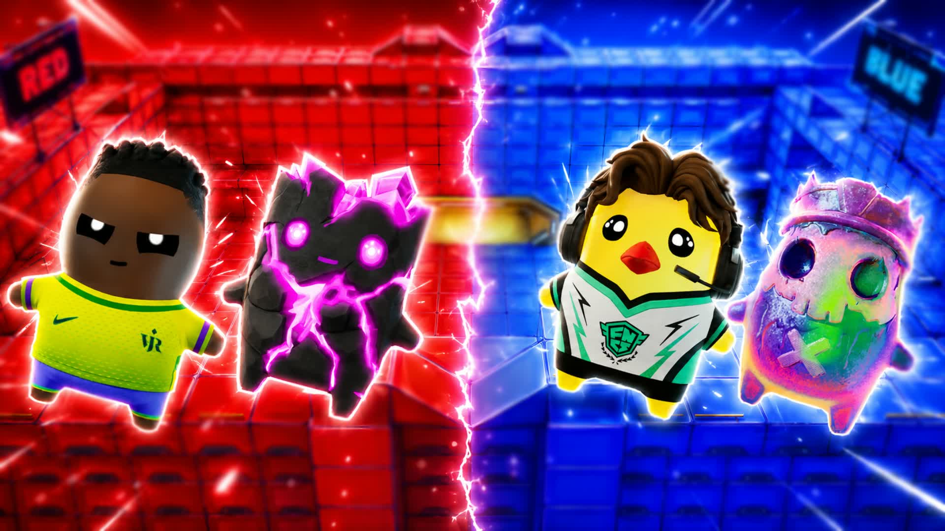 RED VS BLUE 🔴🔵PANDORO-X6 BEST FRIENDS — Fortnite Creative map