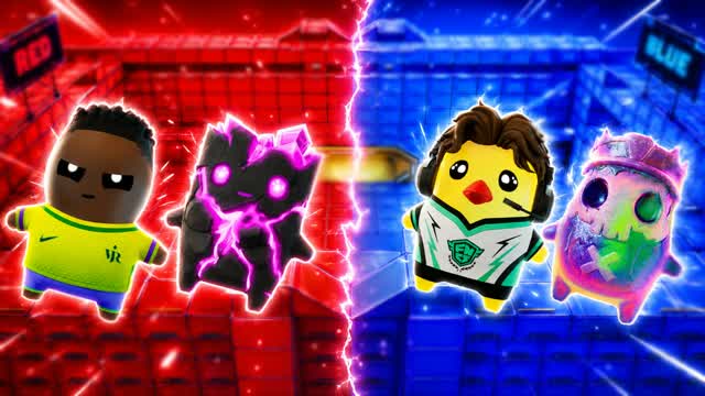 RED VS BLUE 🔴🔵PANDORO-X6 BEST FRIENDS — Fortnite Creative map cover art