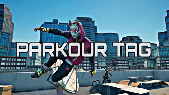 Parkour City Tag — Fortnite Creative map cover art