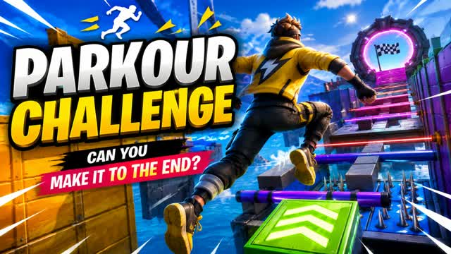 the impossible parkour — Fortnite Creative map cover art