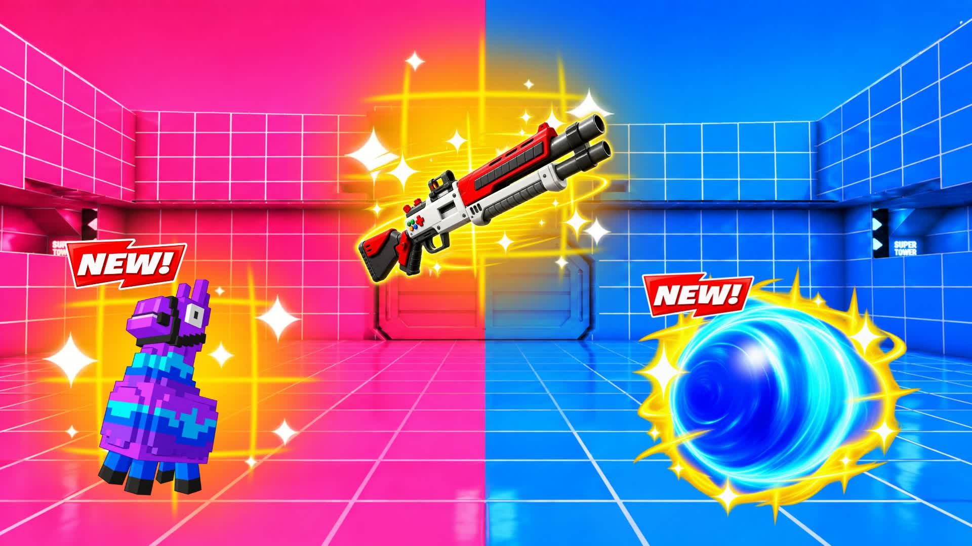 RED VS BLUE 🔴🔵PIXEL MODEL — Fortnite Creative map