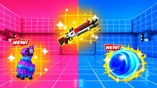 RED VS BLUE 🔴🔵PIXEL MODEL — Fortnite Creative map cover art