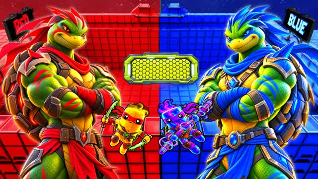 TMNT RED VS BLUE — Fortnite Creative map